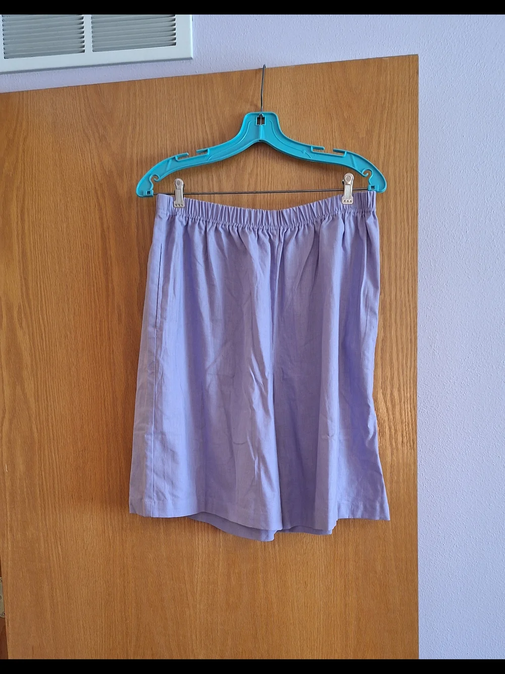 Lilac S/S Button Front Blouse And Matching Short Set